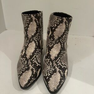 Steve Madden Snakeskin Ankle Boots
